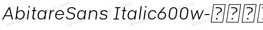 AbitareSans Italic600w字体转换
